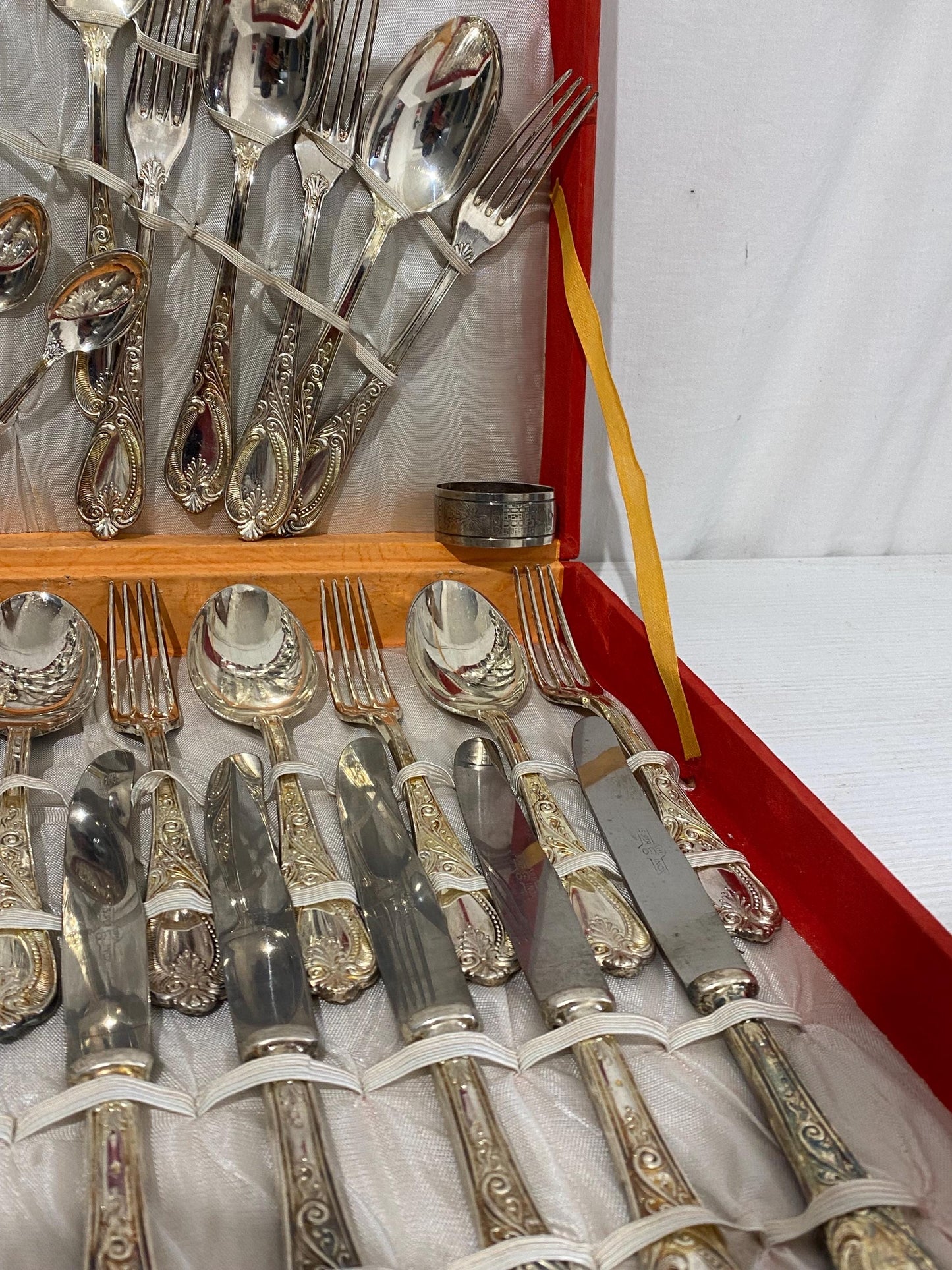 Servizio di Posate Vintage in Argento 800 Placcato, 48 Pezzi con Scatola Originale e Accessori