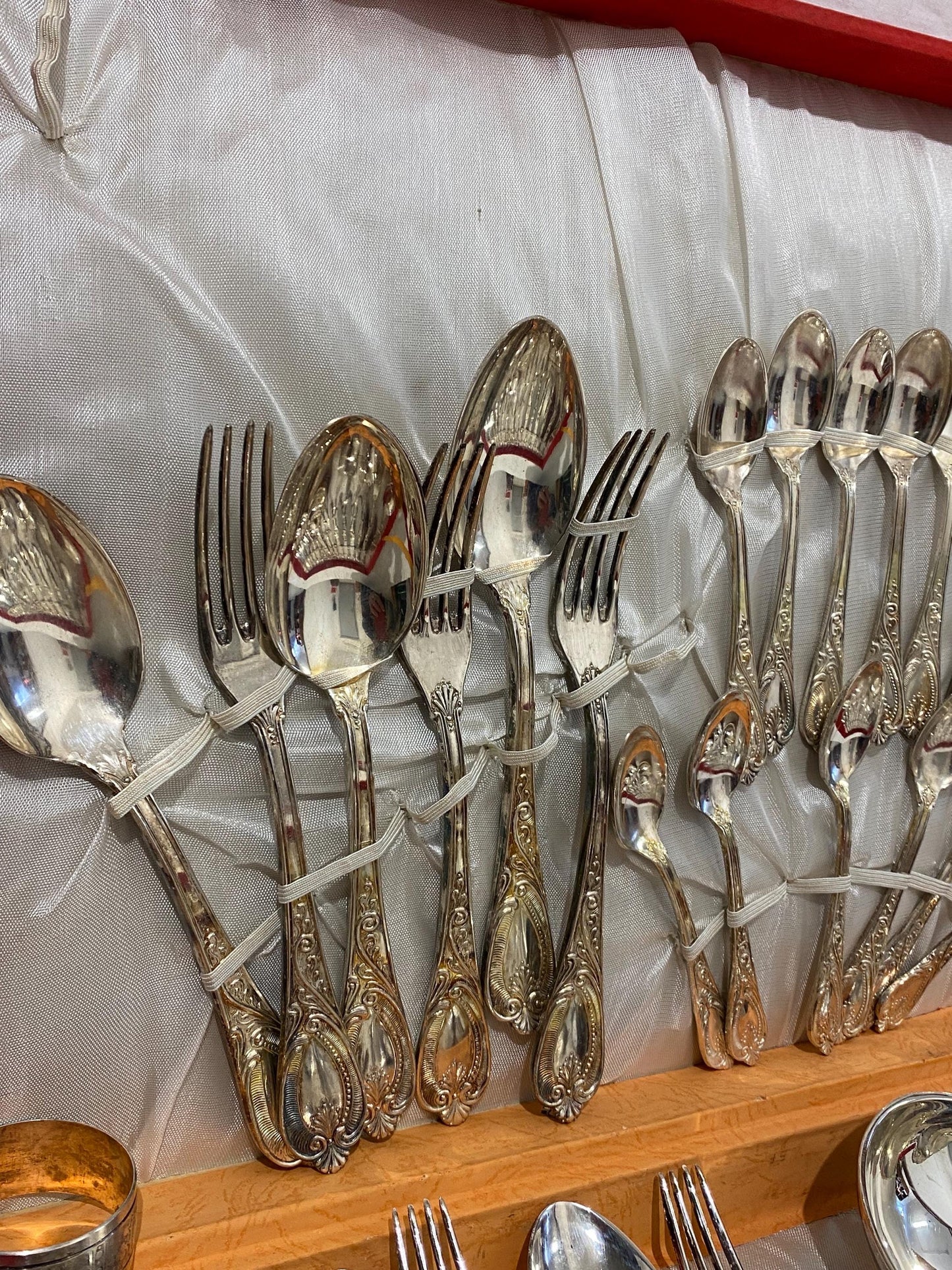 Servizio di Posate Vintage in Argento 800 Placcato, 48 Pezzi con Scatola Originale e Accessori