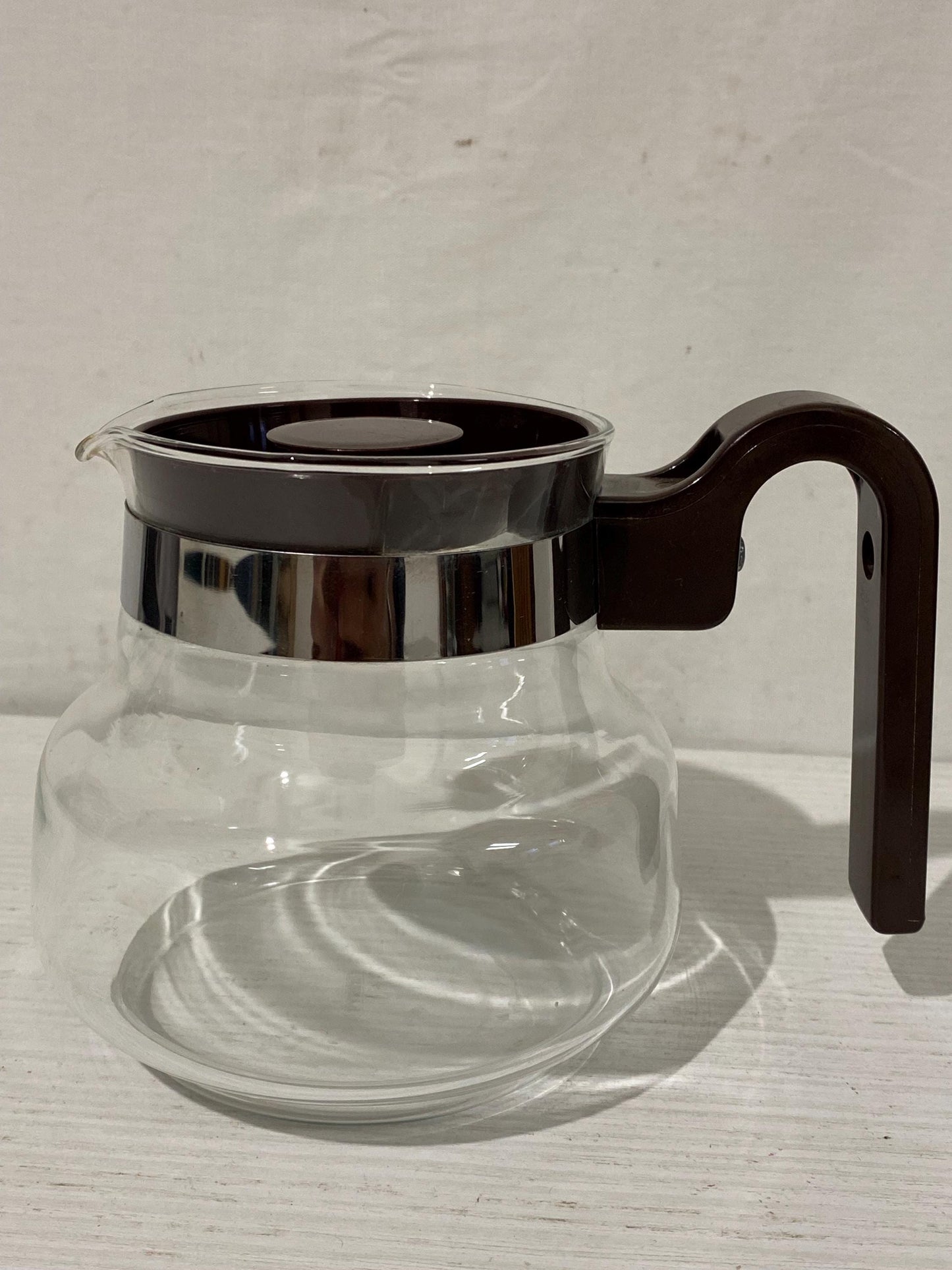 Teiera Vintage Pyrex in Vetro Borosilicato, Made in France, per Tè o Infusi, Misure 12x16x11 cm