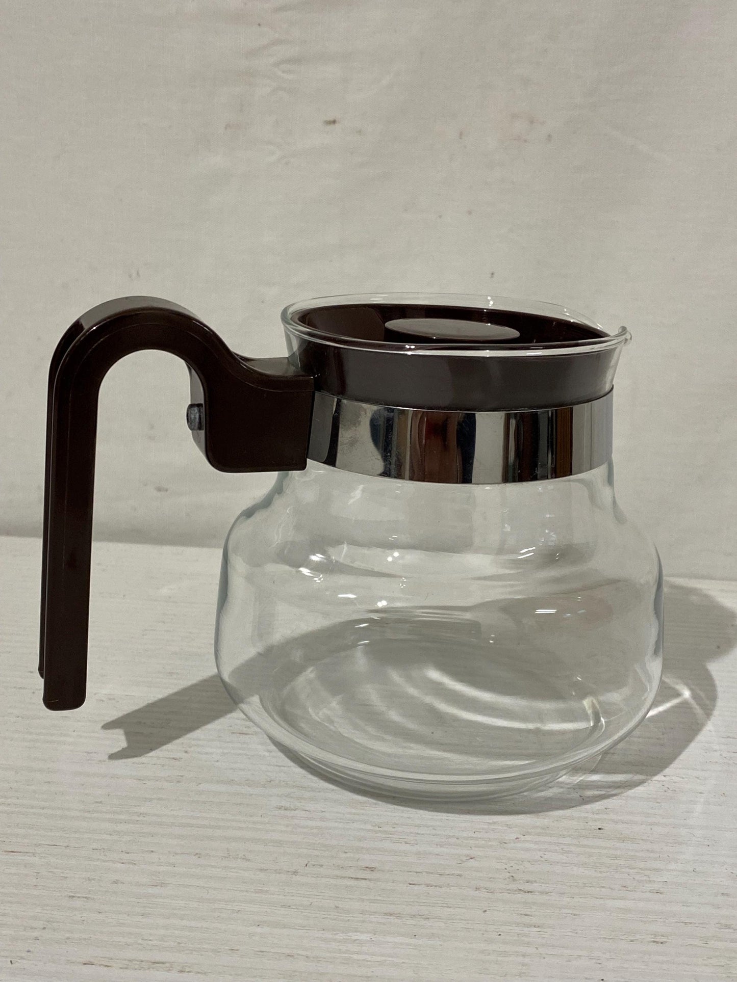 Teiera Vintage Pyrex in Vetro Borosilicato, Made in France, per Tè o Infusi, Misure 12x16x11 cm