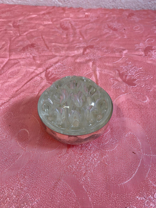 Rana di Fiori in Vetro Vintage, Modello di Vaso per Camino, Rana di Vaso Decorativa
