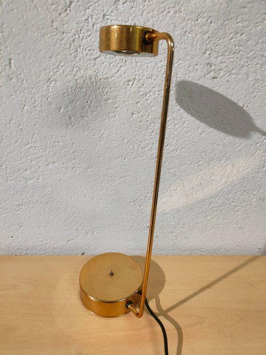 Lampada da Tavolo Vintage in Ottone Dorato con Due Intensità Luminose - 52,5x18,5x14,5 cm