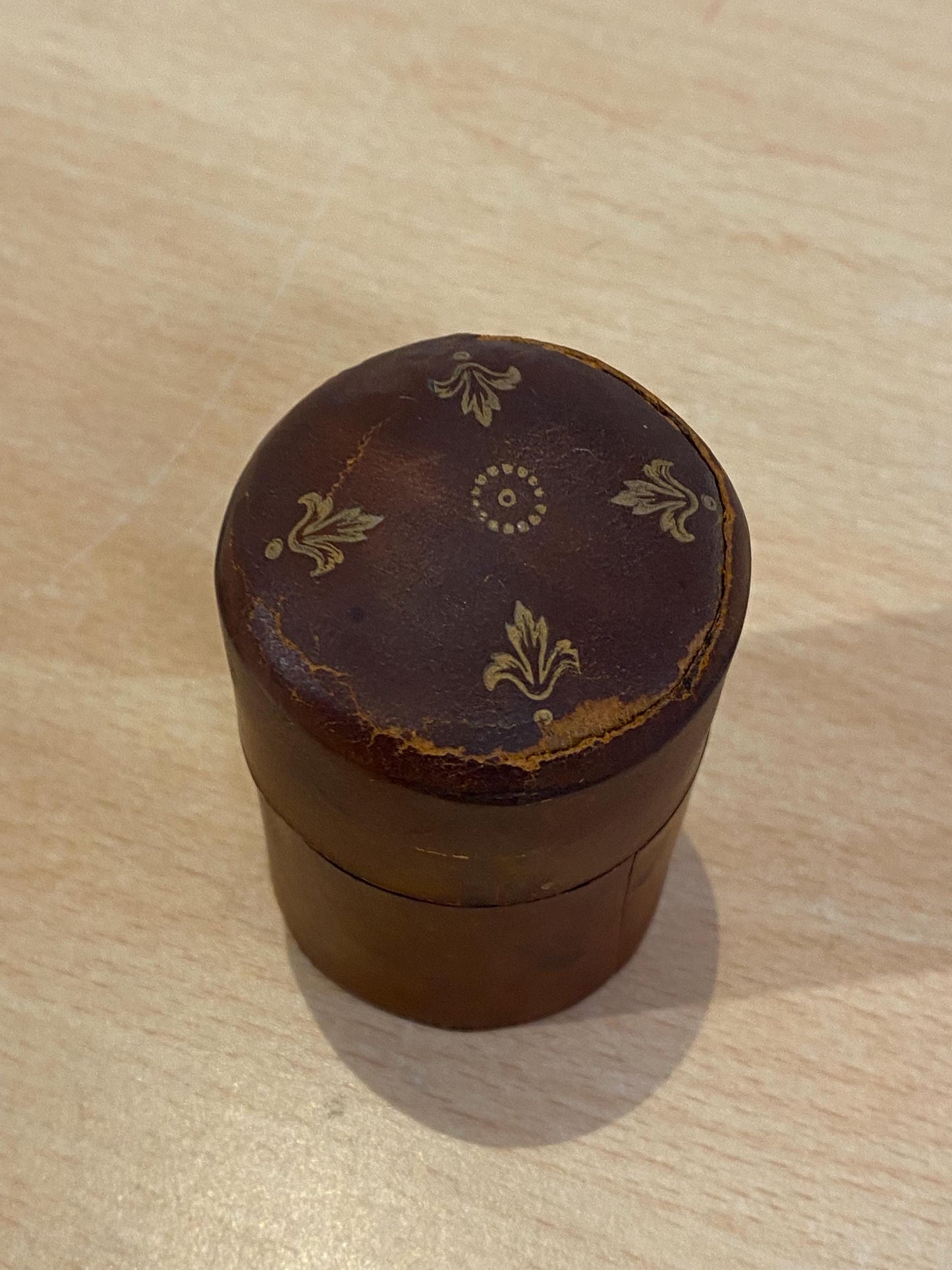 Scatola Portafiammiferi Vintage in Cuoio Miadenil B12 Altena - 6,5x4 cm Rara da Collezione