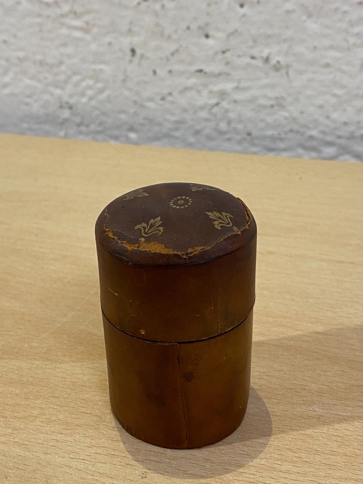 Scatola Portafiammiferi Vintage in Cuoio Miadenil B12 Altena - 6,5x4 cm Rara da Collezione