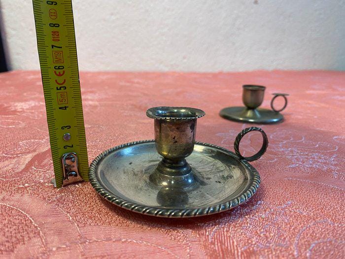 Set di Bugie Vintage in Argento 800 e Placcato, Eleganti e Raffinate, 37,40 g e 39,40 g