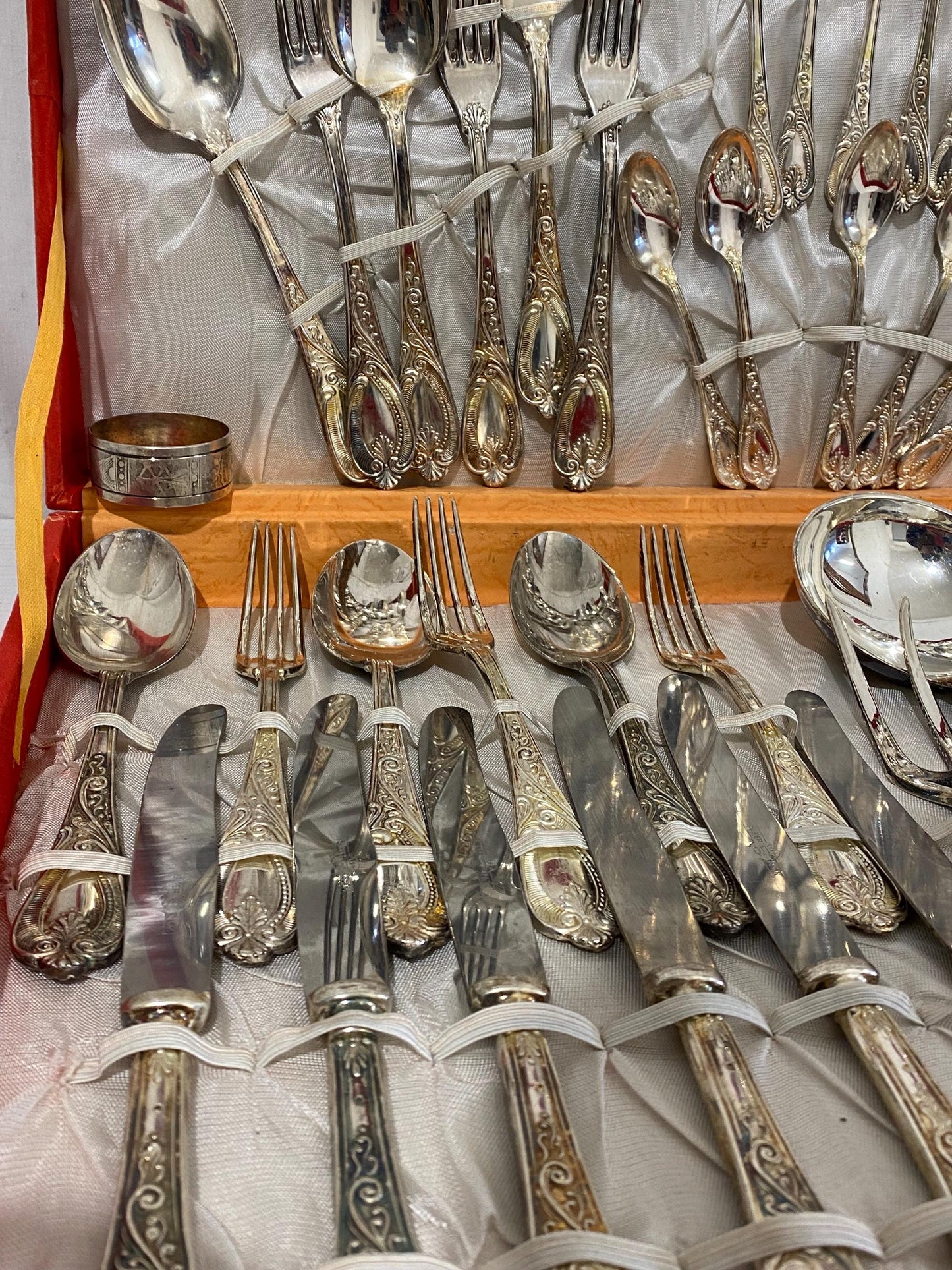 Servizio di Posate Vintage in Argento 800 Placcato, 48 Pezzi con Scatola Originale e Accessori