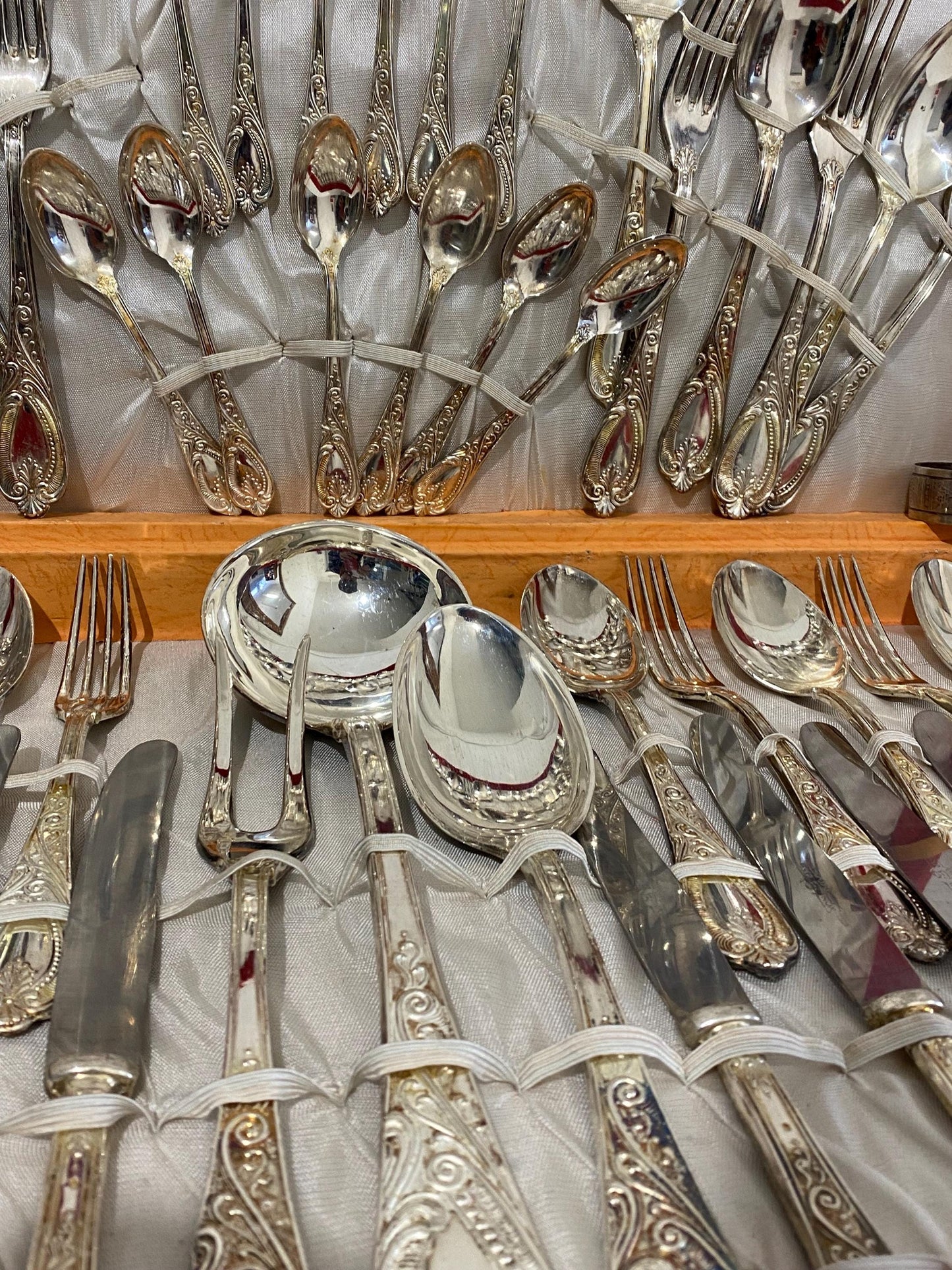 Servizio di Posate Vintage in Argento 800 Placcato, 48 Pezzi con Scatola Originale e Accessori