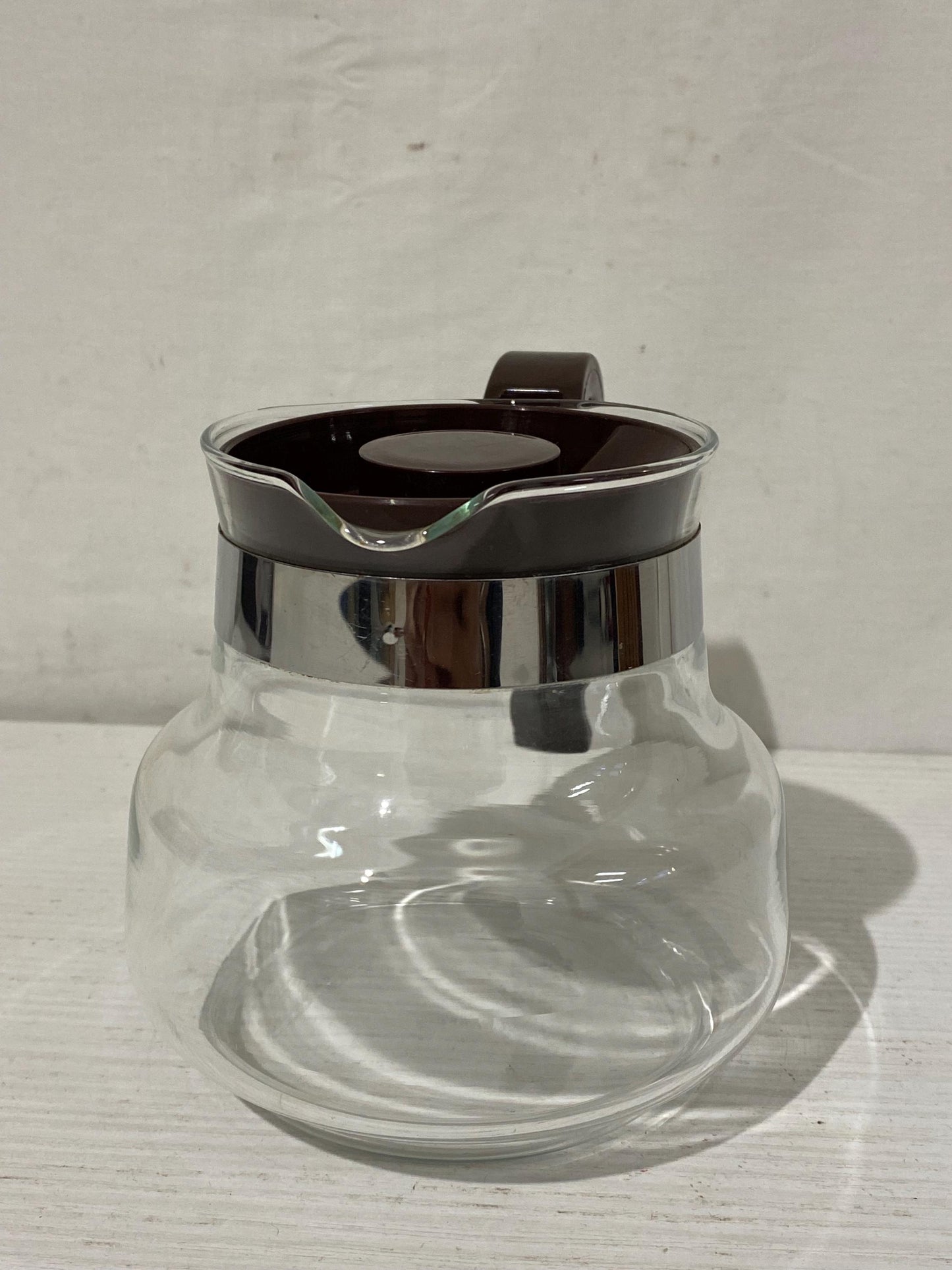 Teiera Vintage Pyrex in Vetro Borosilicato, Made in France, per Tè o Infusi, Misure 12x16x11 cm