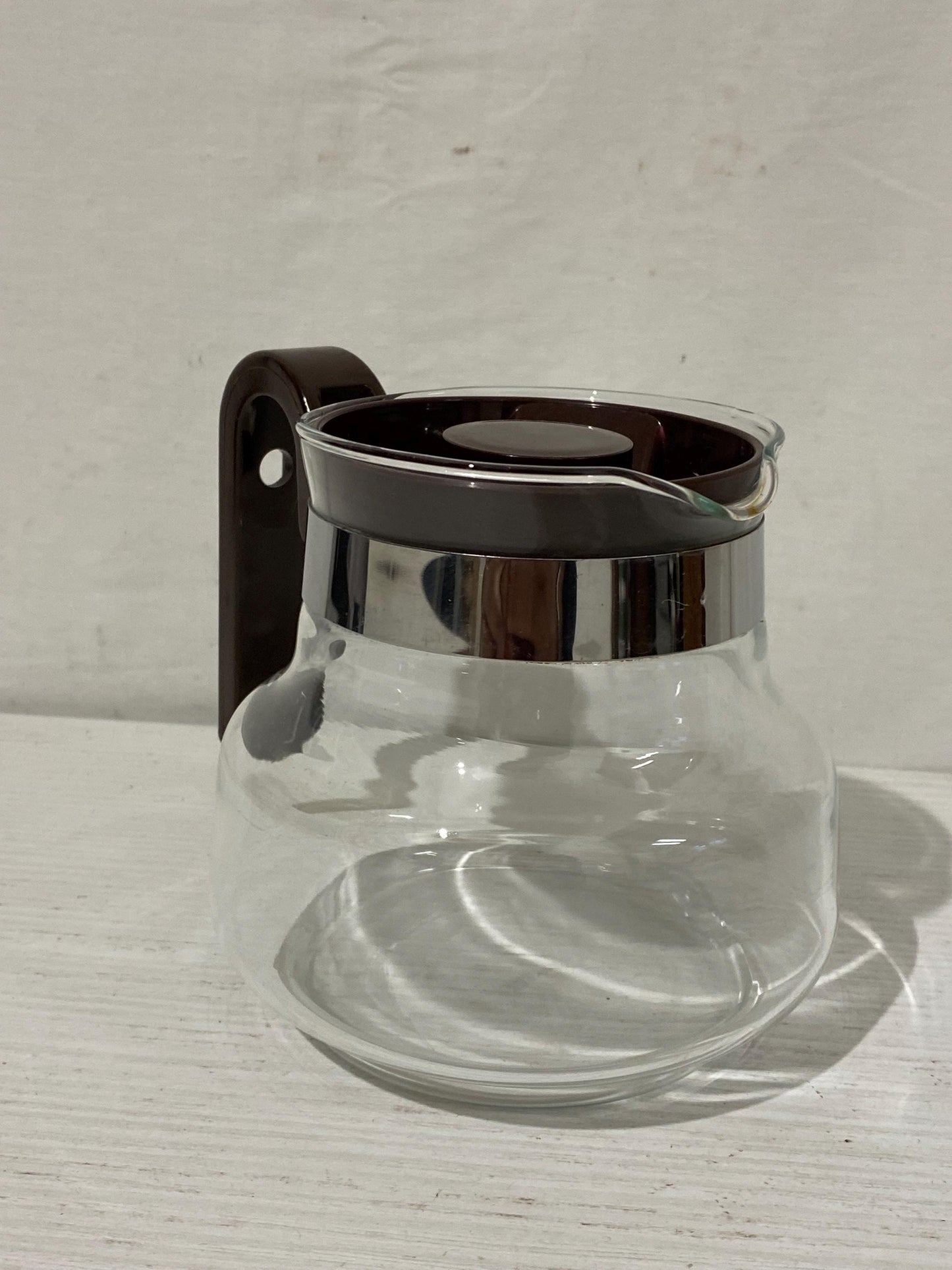 Teiera Vintage Pyrex in Vetro Borosilicato, Made in France, per Tè o Infusi, Misure 12x16x11 cm