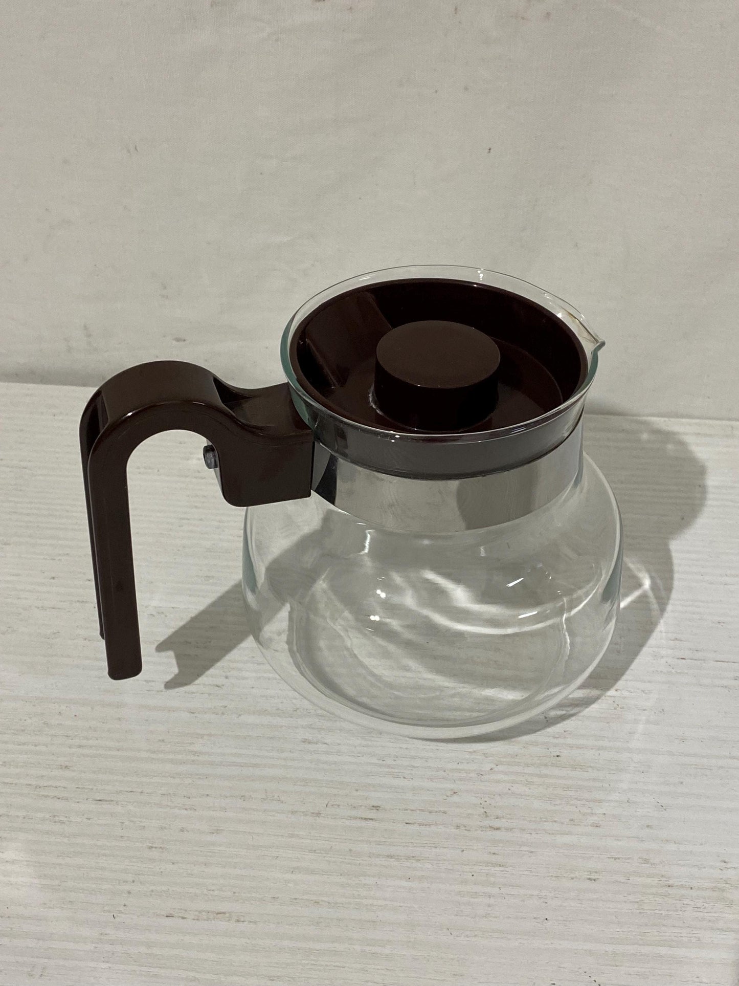 Teiera Vintage Pyrex in Vetro Borosilicato, Made in France, per Tè o Infusi, Misure 12x16x11 cm