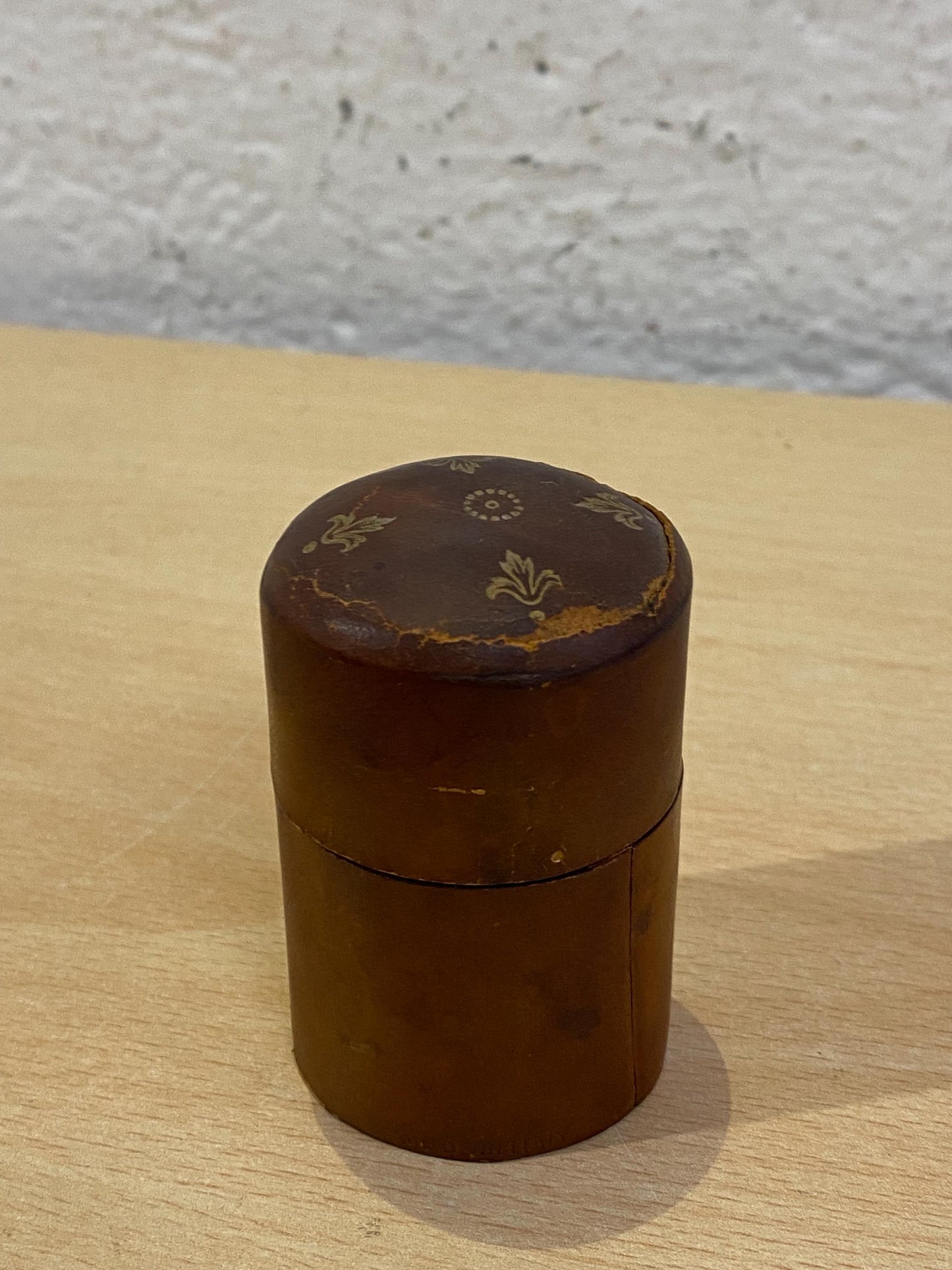 Scatola Portafiammiferi Vintage in Cuoio Miadenil B12 Altena - 6,5x4 cm Rara da Collezione