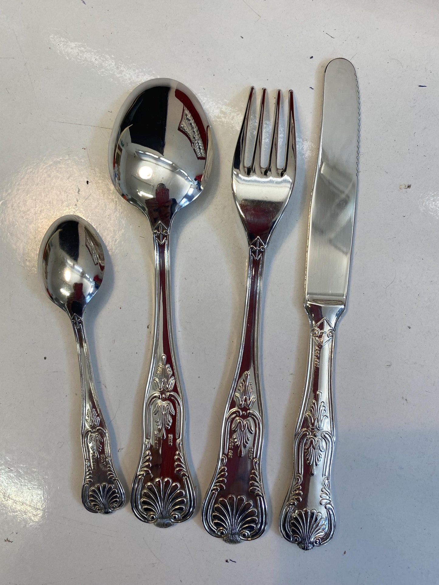 Servizio di Posate in Argento 800 - Tradizione Italiana Intatta come nuove