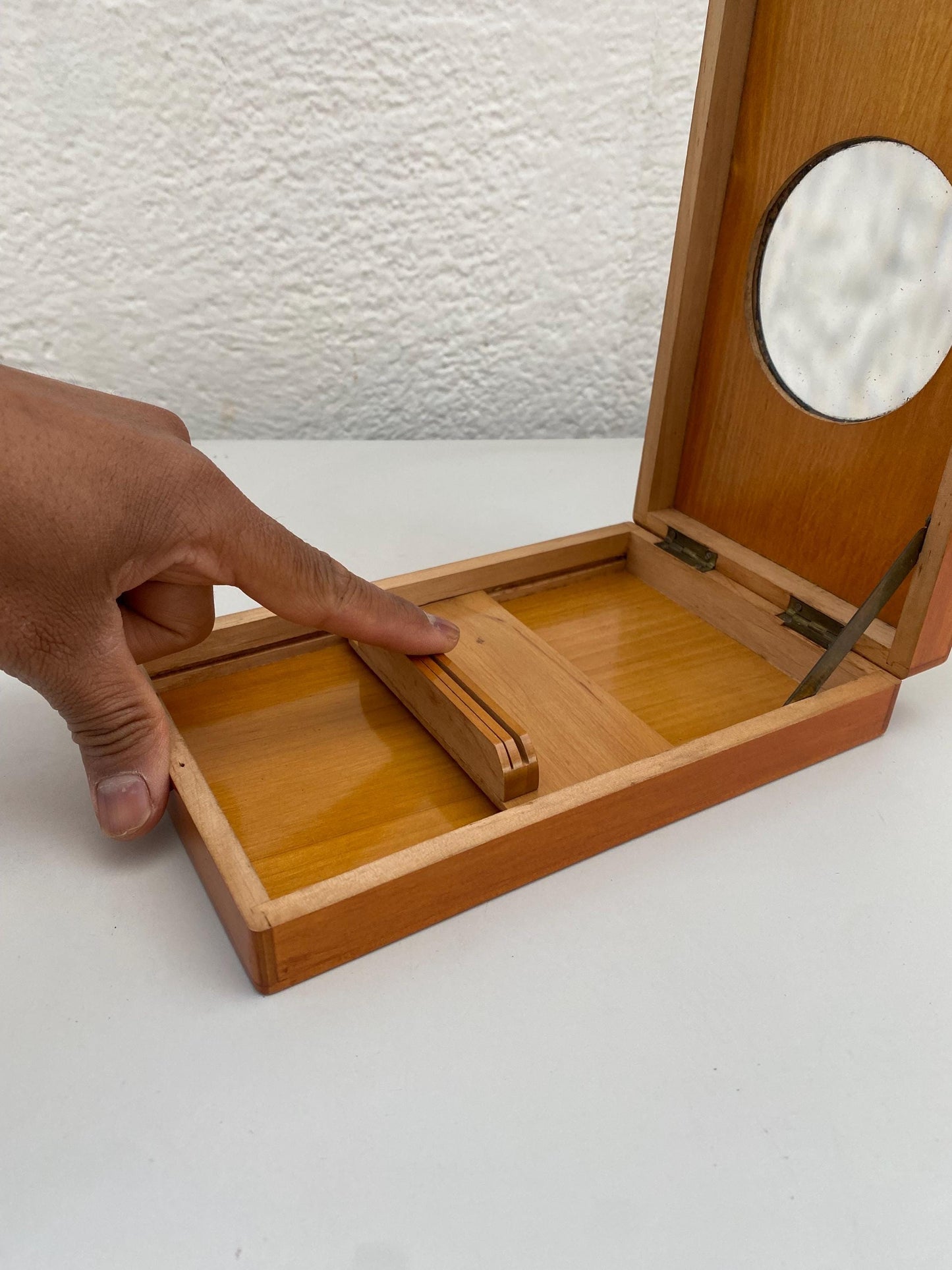Vintage Unis France wooden stereoscopic viewer 20x13x4.5 cm Vintage optics Paris antique photography collection