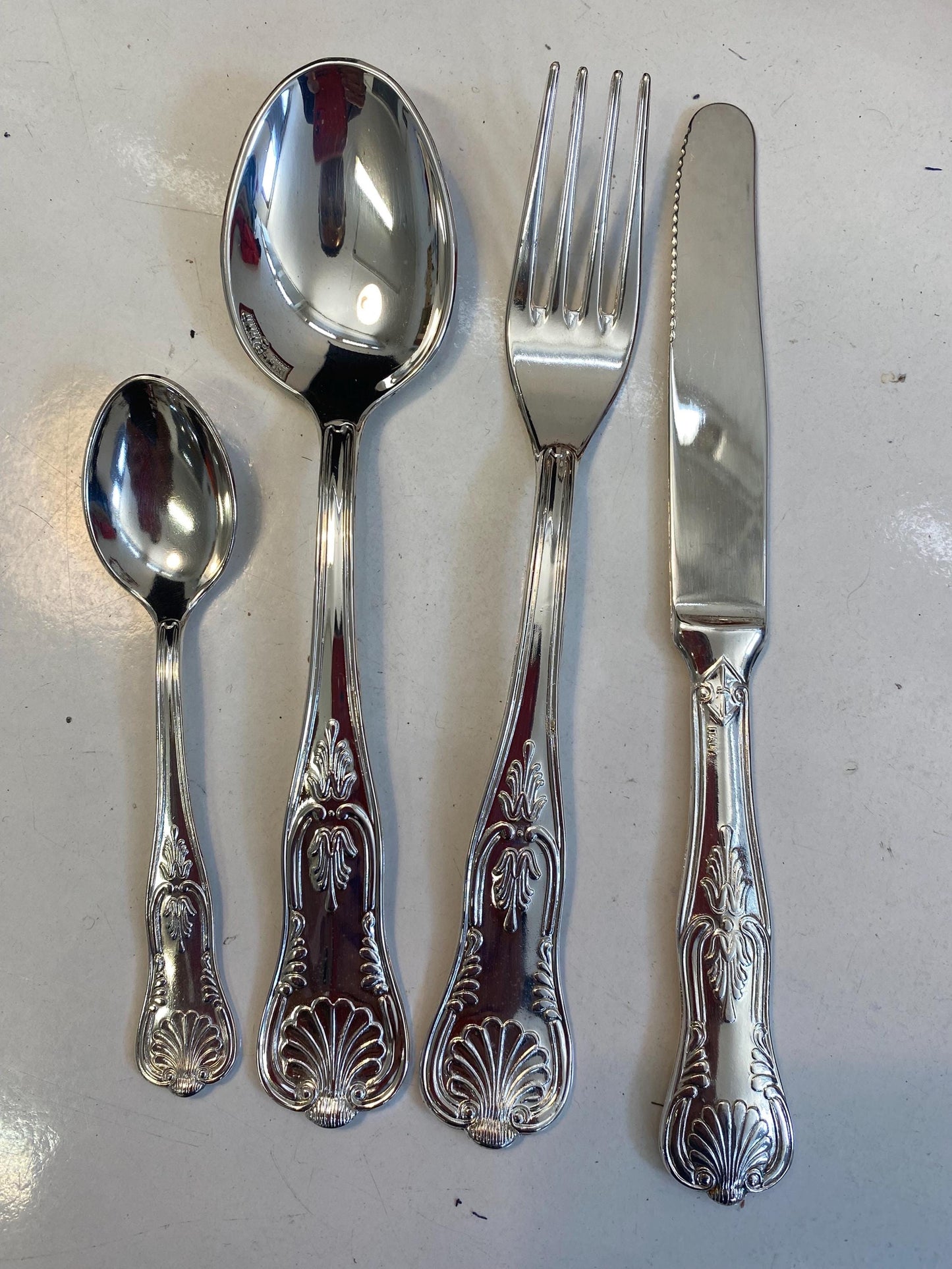 Servizio di Posate in Argento 800 - Tradizione Italiana Intatta come nuove