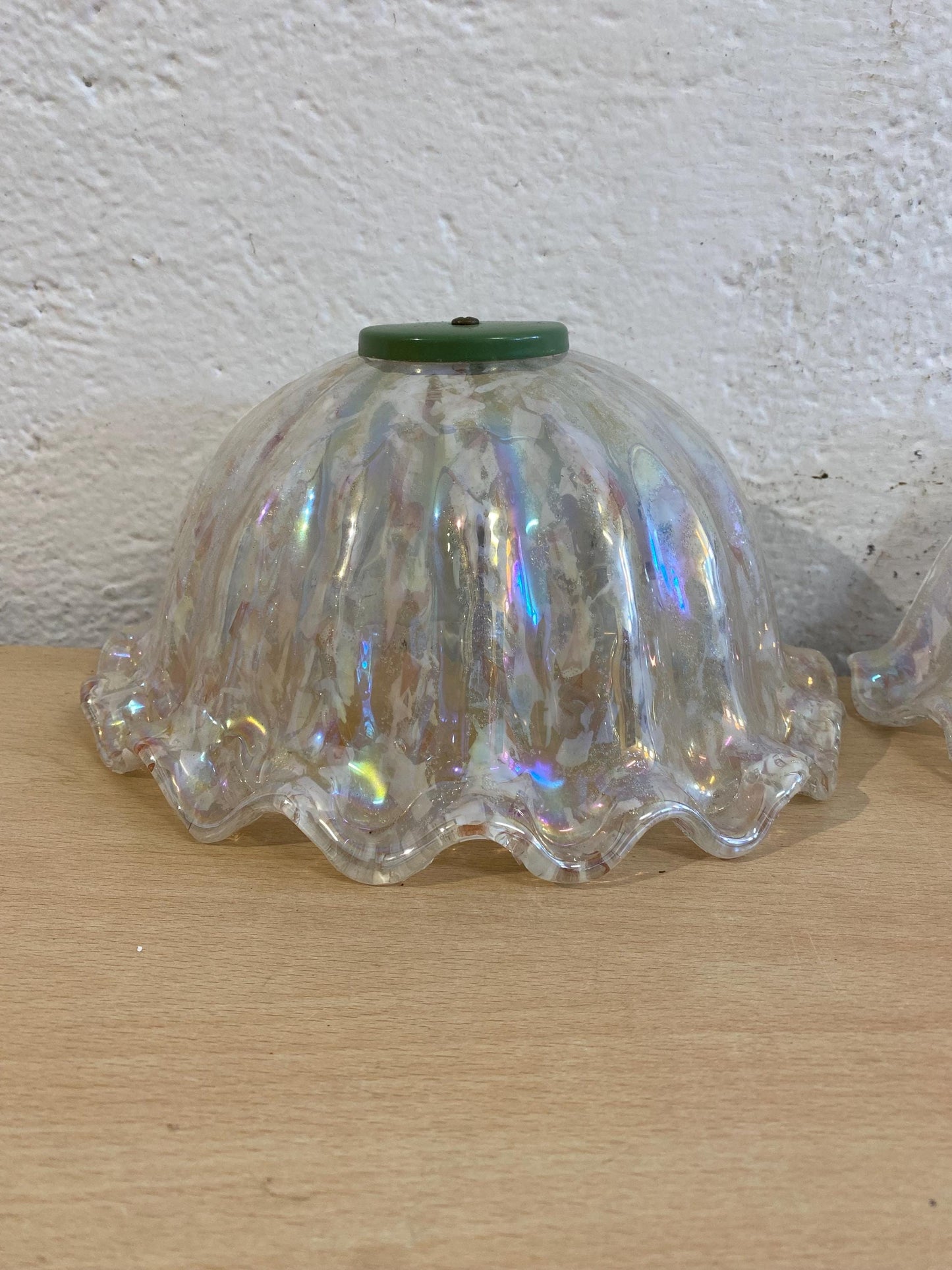 Coppia di Applique in Vetro di Murano Vintage a Forma di Mezza Luna - Eleganza e Fascino per la Tua Illuminazione