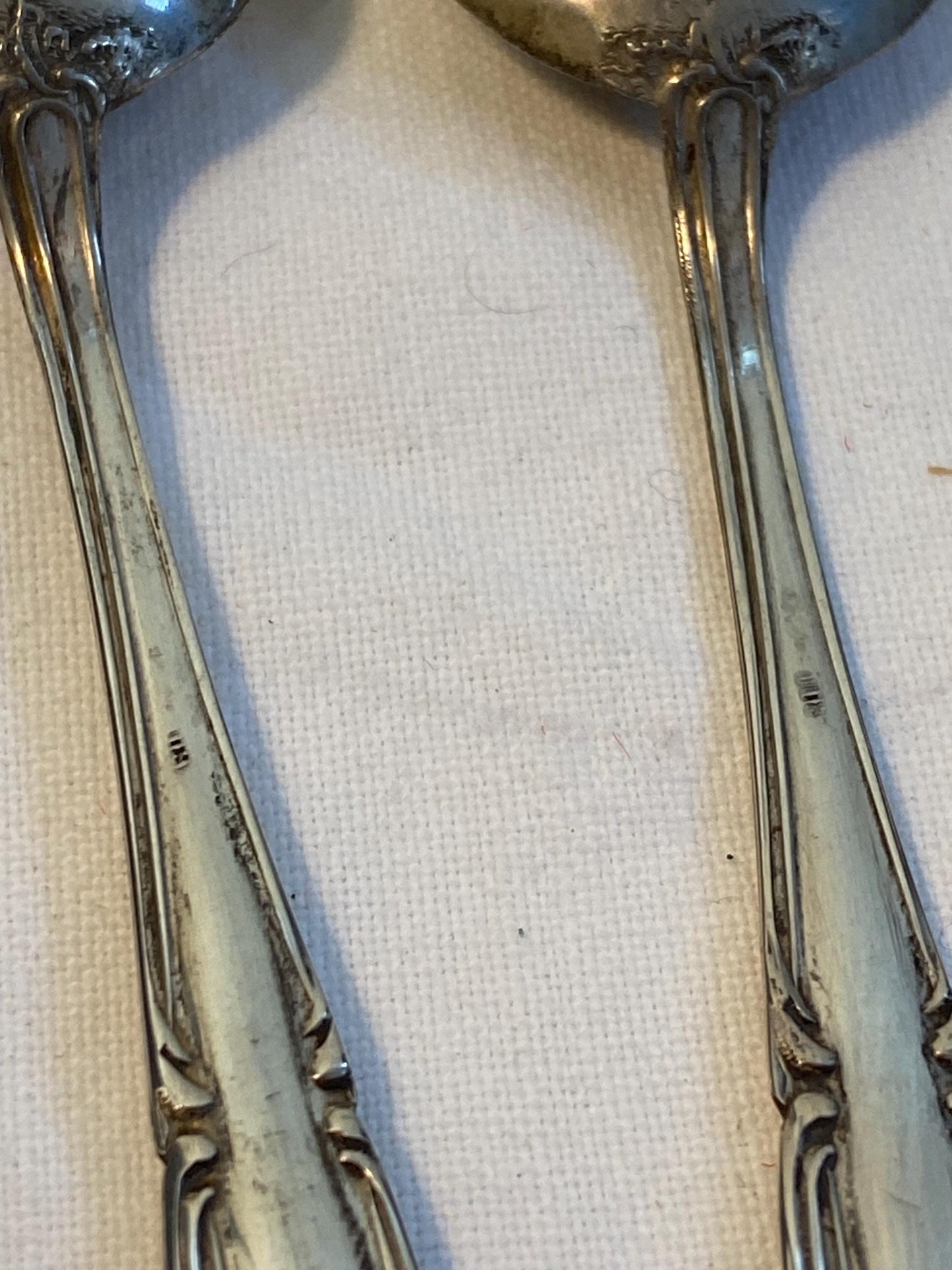 Set 6 cucchiaini vintage argento 800 in scatola originale 10 cm posate da collezione eleganti rétro, regalo apprezzato per amanti del caffe