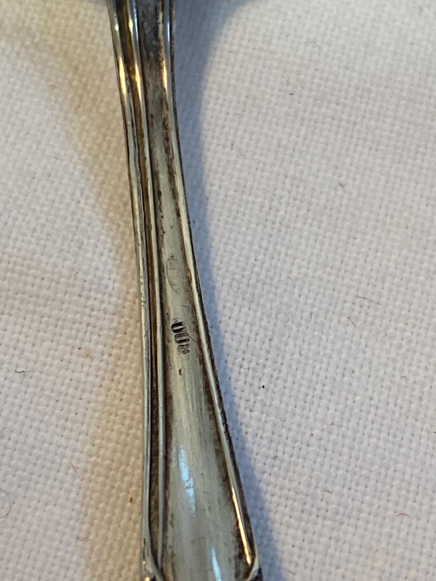 Set 6 cucchiaini vintage argento 800 in scatola originale 10 cm posate da collezione eleganti rétro, regalo apprezzato per amanti del caffe