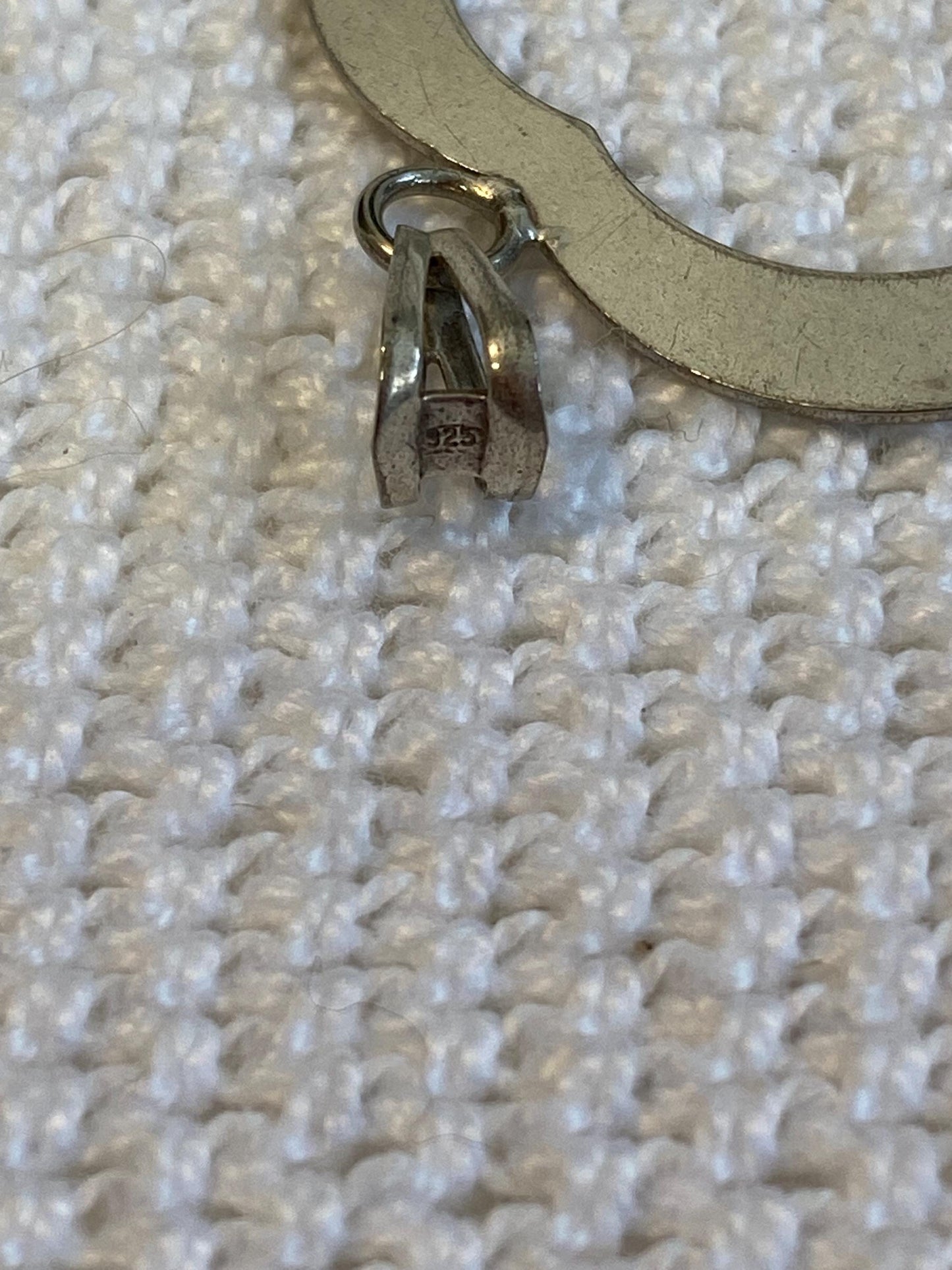 Ciondolo cuore vuoto in argento 925 | Pendente vintage 3,5x4,5 cm | Gioiello romantico minimal da collezione o regalo