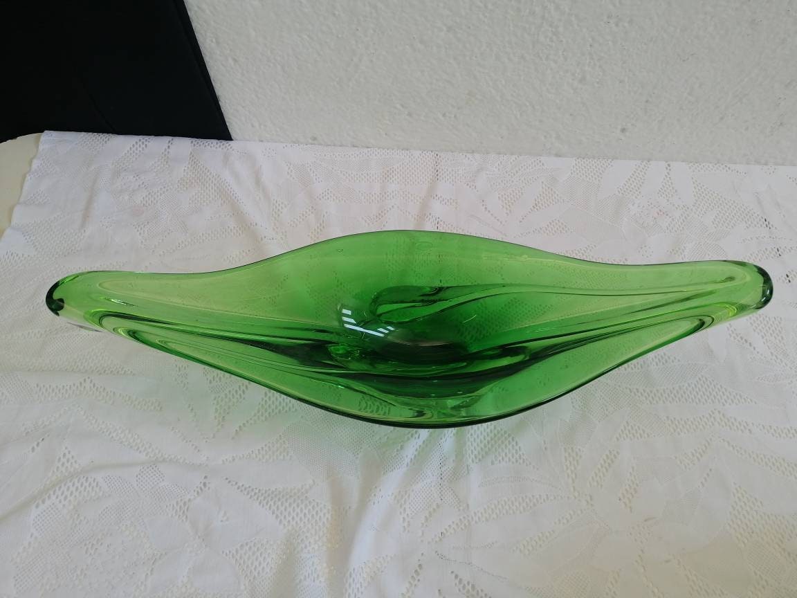 Centrotavola, Vetro di Murano, Lavorato a Mano, Anni '50, Design Vintage, Buone Condizioni, Arte del Vetro