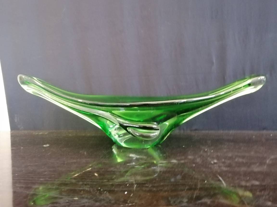 Centrotavola, Vetro di Murano, Lavorato a Mano, Anni '50, Design Vintage, Buone Condizioni, Arte del Vetro