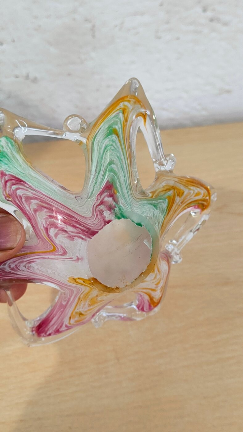 Centro Tavola Floreale in Vetro di Murano Made in Italy