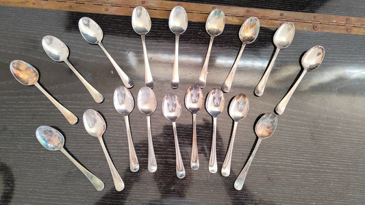 cucchiai da cucina 18 pz della marca italiana Sambonet degli anni '80 cucchiaini piccoli