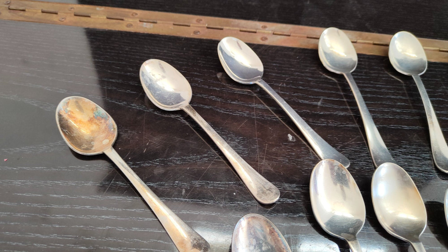 cucchiai da cucina 18 pz della marca italiana Sambonet degli anni '80 cucchiaini piccoli