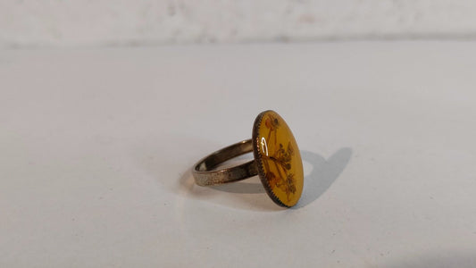 Bellissimo Anello Placcato Argento - Taglia 18