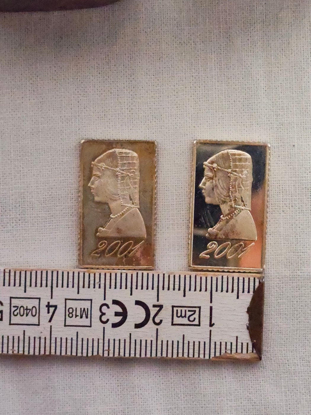 Lingottini in argento Leonardo da Vinci-ritratto di donna-inc. G. Lancia