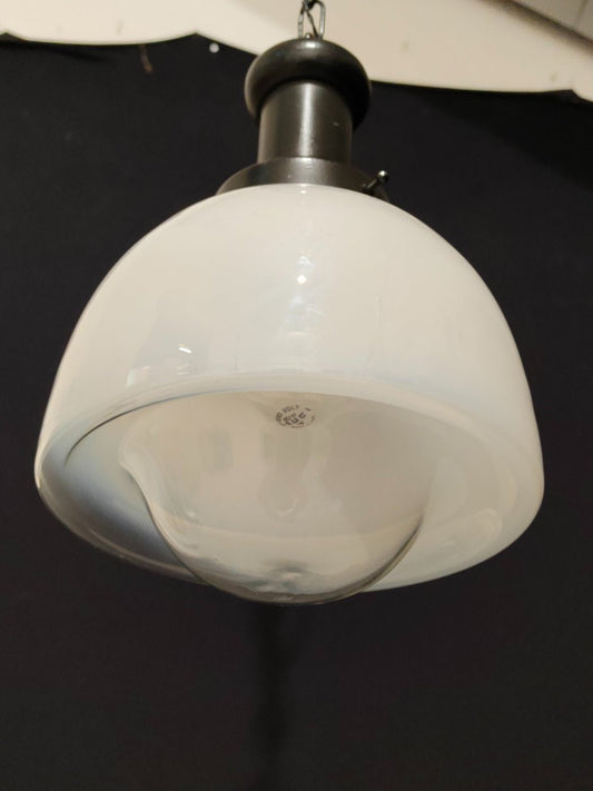 Lampada Vintage con Vetro Speciale e Rifiniture in Nero