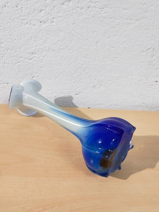 Vaso per Fiori in Vetro - Tre Colorazioni Disponibili: Verde, Blu e Bianco