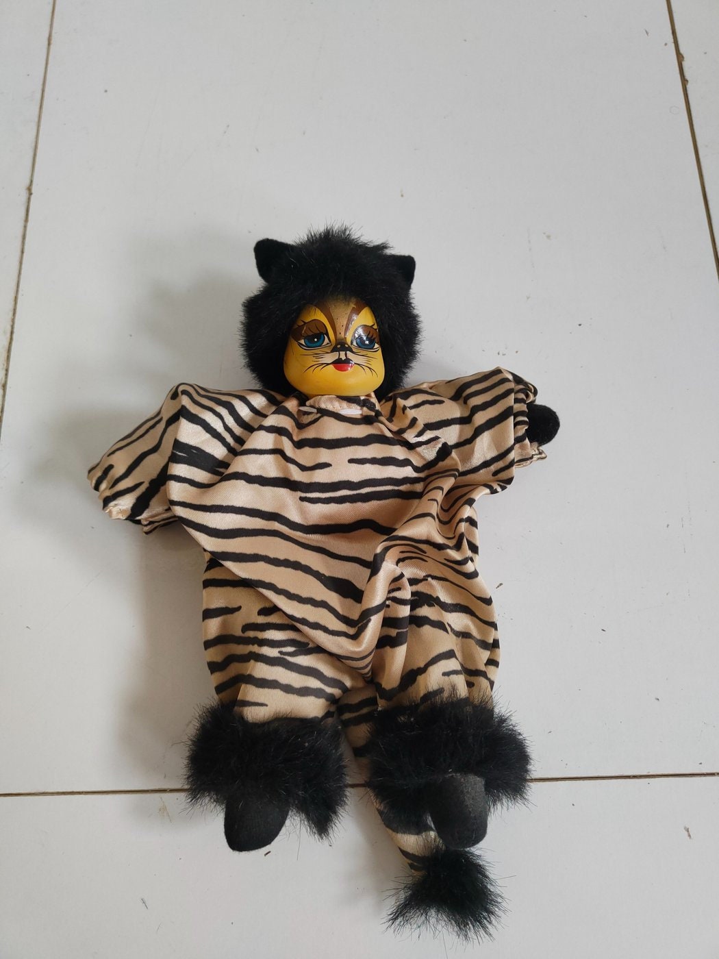 clown tigre figurina bambola pagliaccio