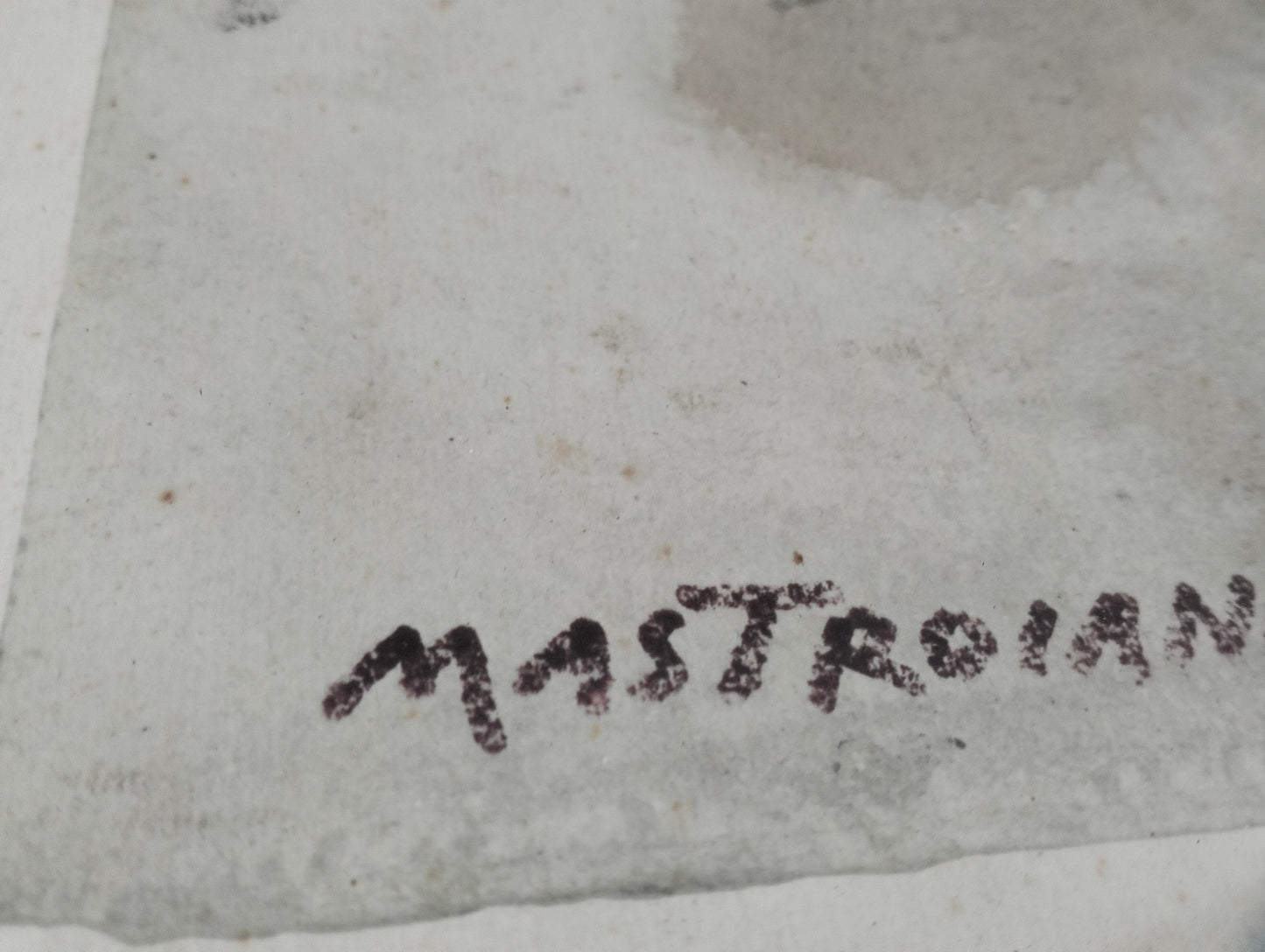 Quadro acquerello Mastroianni