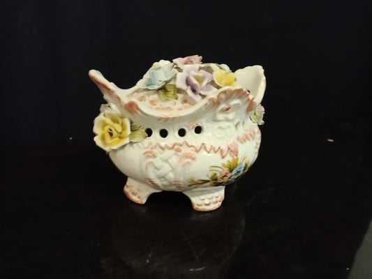 Centrotavola in ceramica firmato Bassano