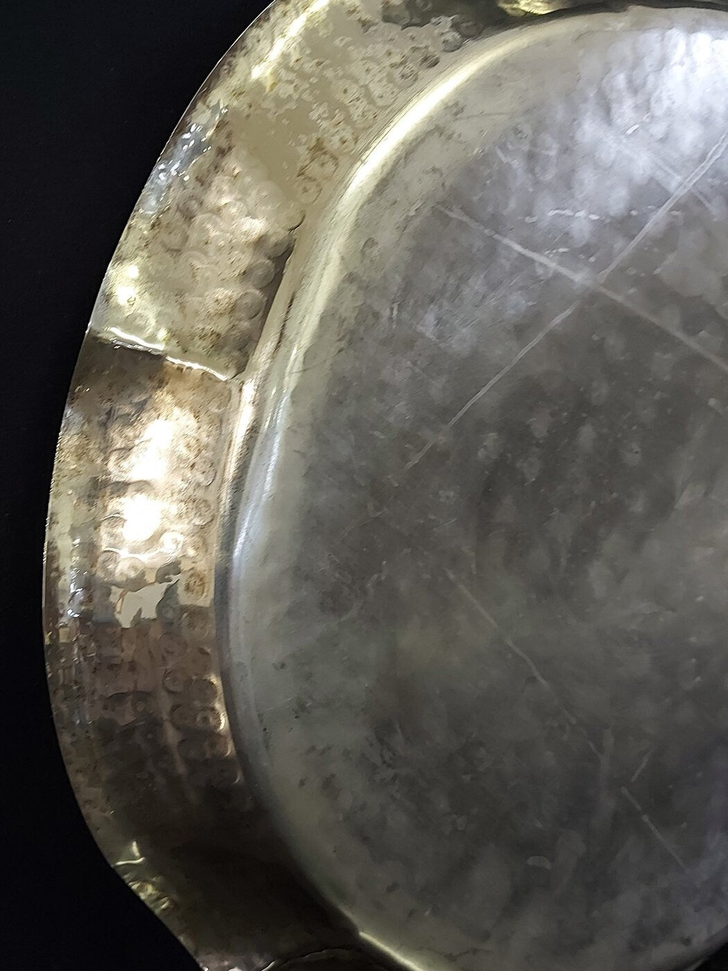 Antico vassoio da portata placcato argento