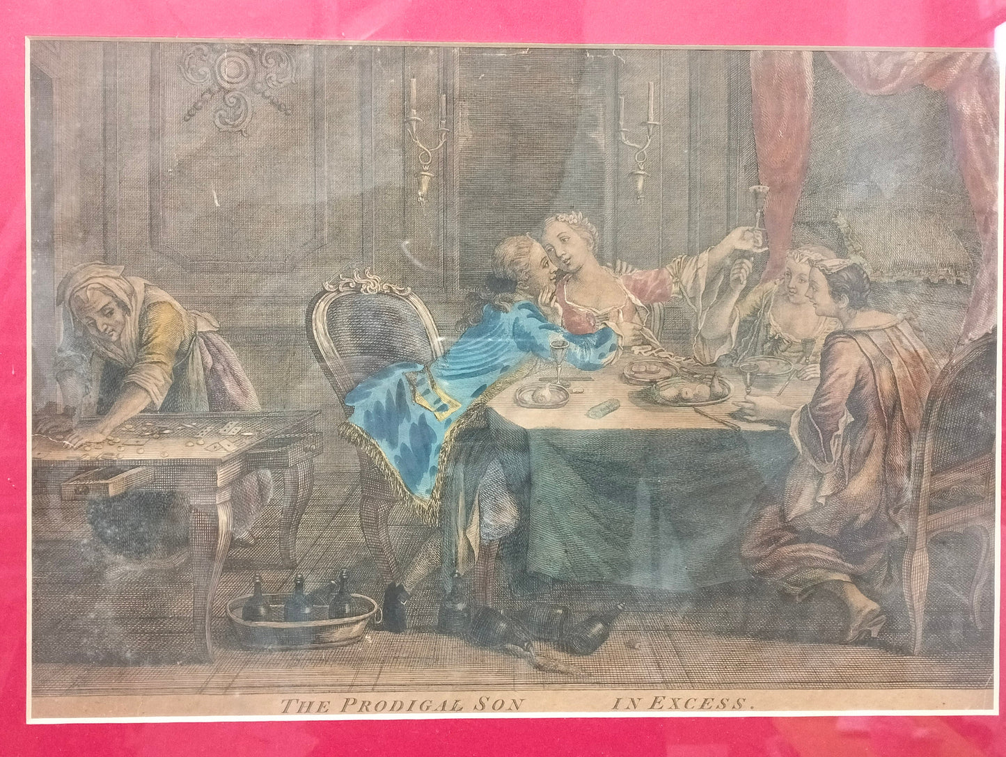 Quadro Stampato dell'Antica Parabola del Figliol Prodigo