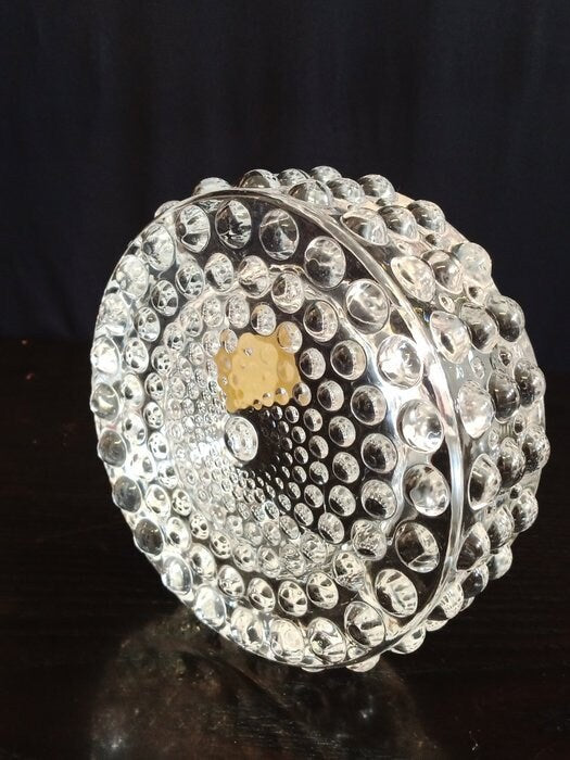 posacenere con boccioli di cristallo Op Art