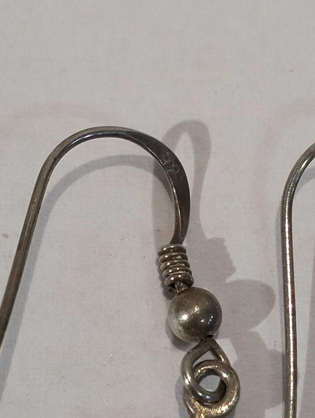 Coppia di Orecchini Vintage in Argento 925 - Fiori Artigianalmente Realizzati
