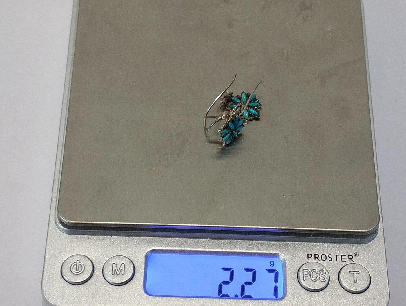 Coppia di Orecchini Vintage in Argento 925 - Fiori Artigianalmente Realizzati