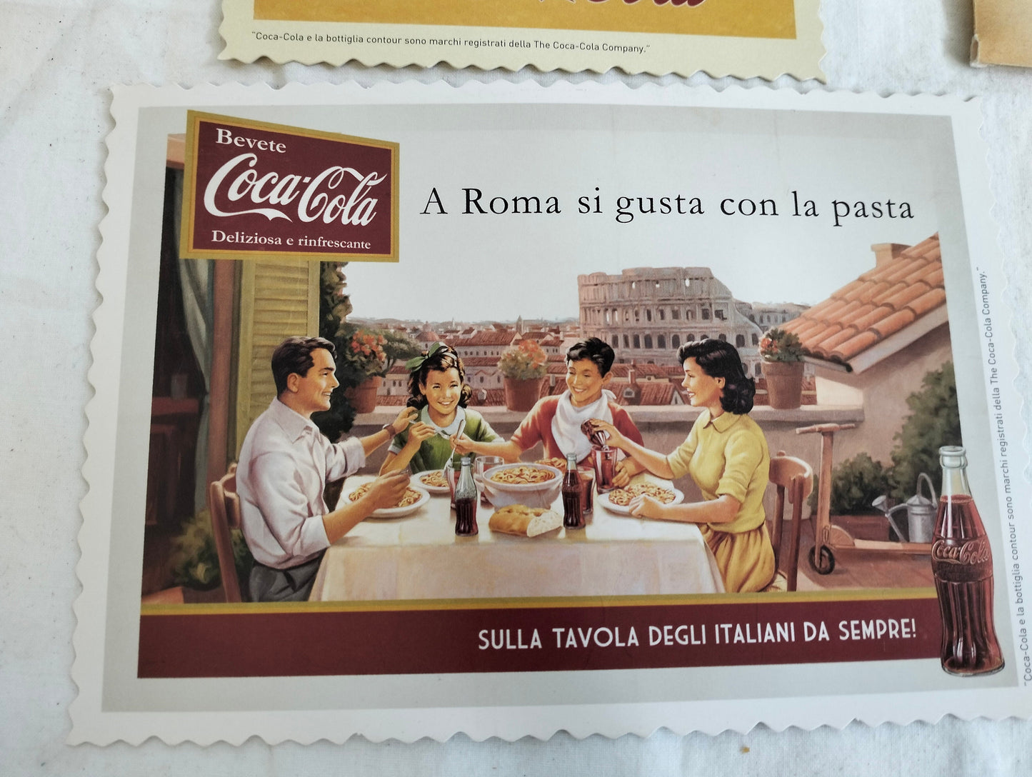 Bustina con Tre Cartoline Coca-Cola - Pezzi da Collezione
