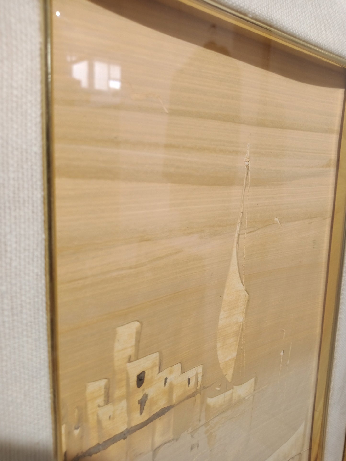 Quadro acquerello barca a vela