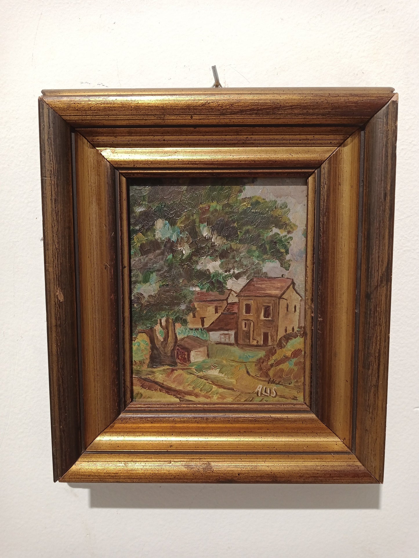 Country house oil painting