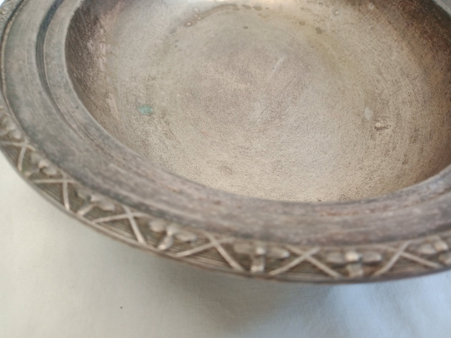 vintage tray in silver
