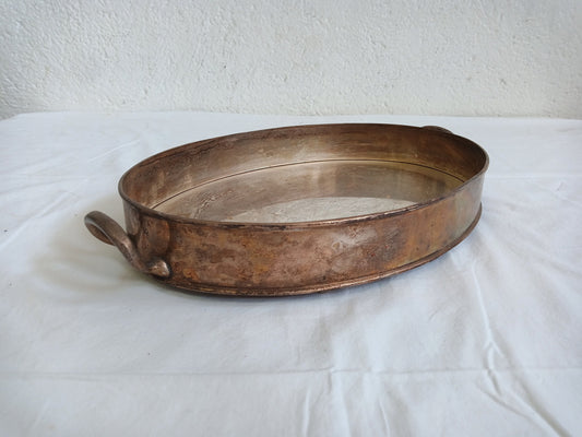 vintage tray in silver