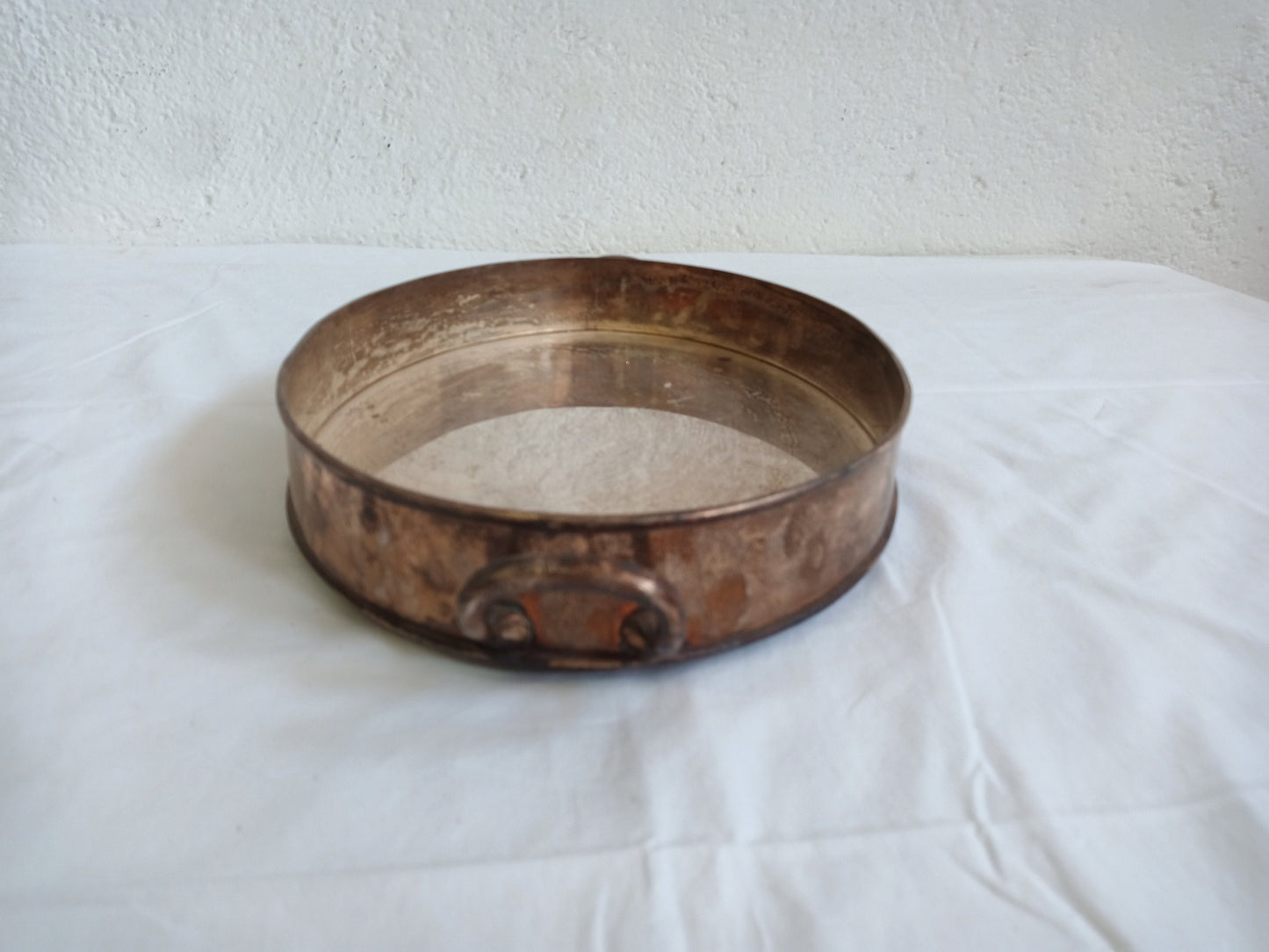 vintage tray in silver