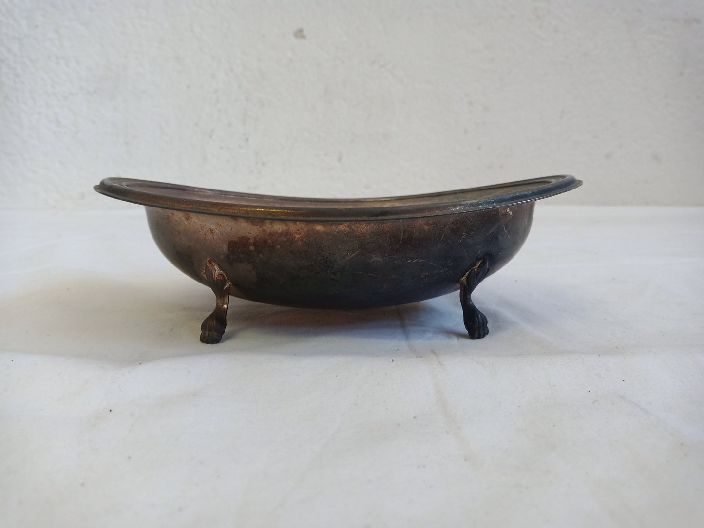 vintage tray in silver 16,50 x 12,50 x 5,50 cm