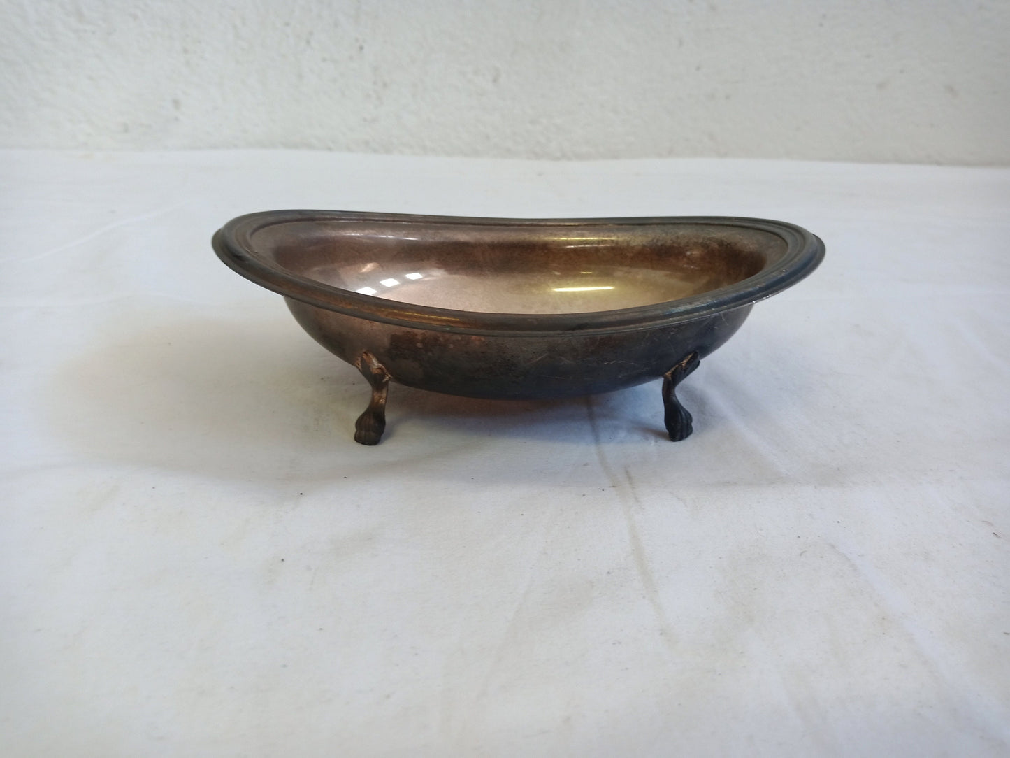 vintage tray in silver 16,50 x 12,50 x 5,50 cm