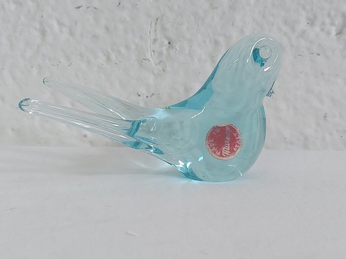 vintage glass bird