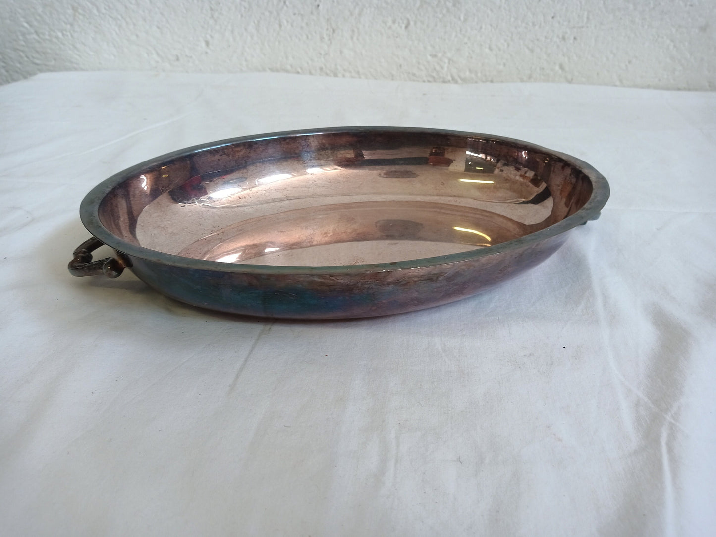 vintage tray in silver plated