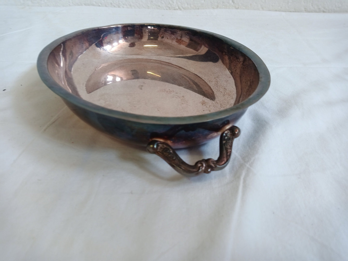 vintage tray in silver plated